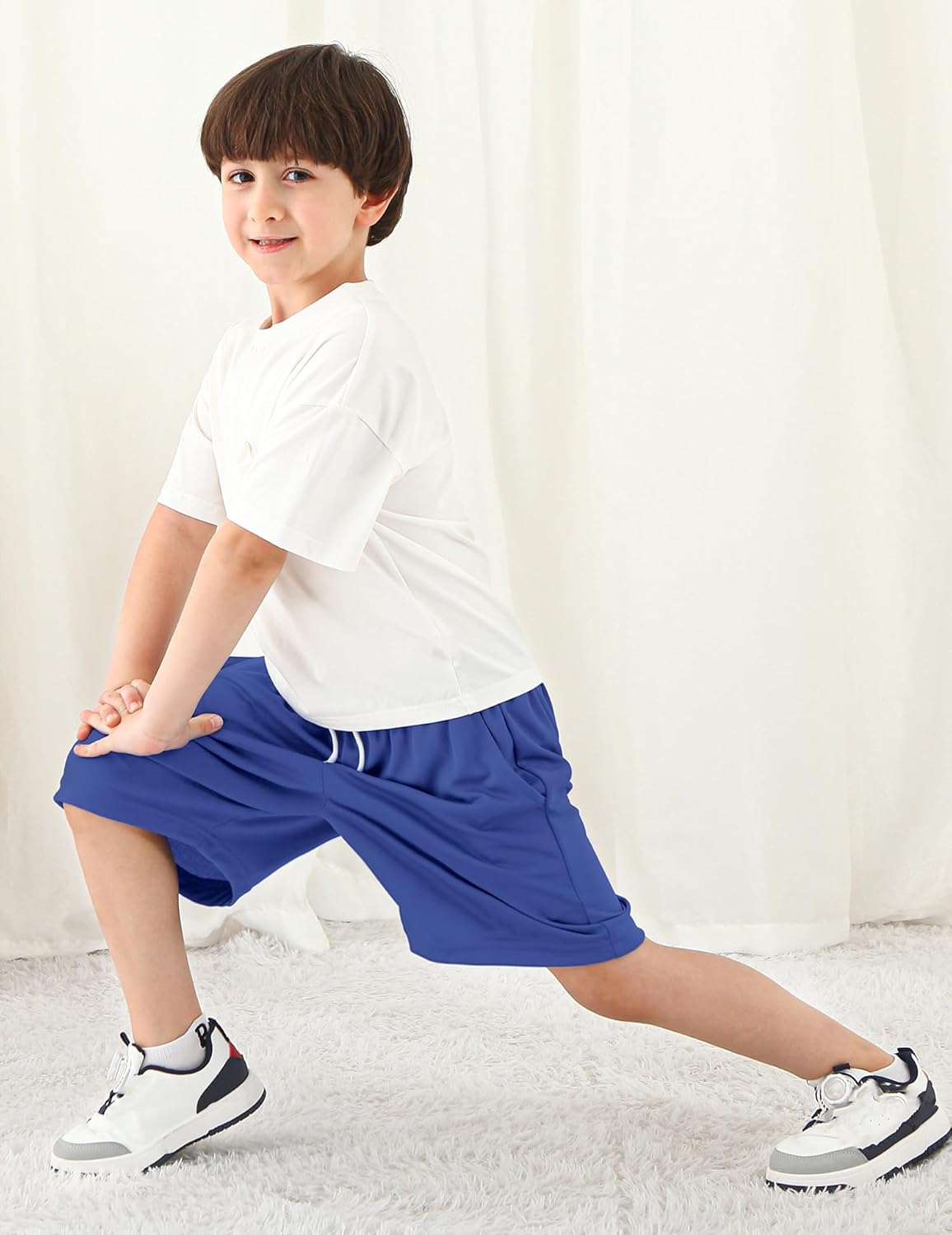 Boys Athletic Shorts Mesh Basketball Soccer Shorts Breathable Quick Dry Running Gym Shorts for Youth 6-16 Years - Image 3
