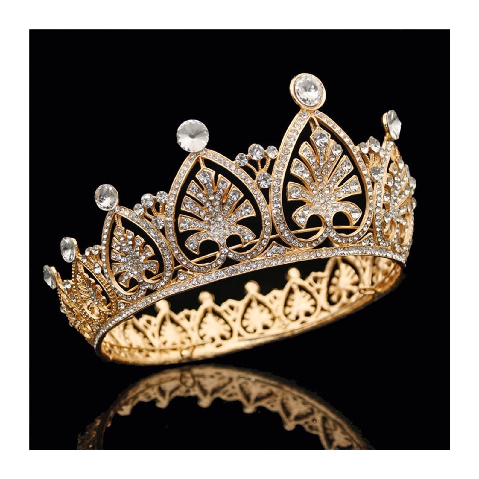 Biżuteria do włosów Ozdoba na głowę z koroną dla nowożeńców Drzewo Złoto i korony Księżniczka Królowa Diadem BrideWedding