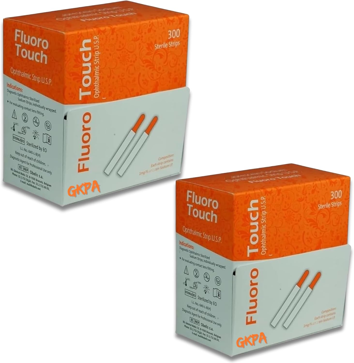 Ophthalmic Fluoro Touch Strips Pack of 600 Strips