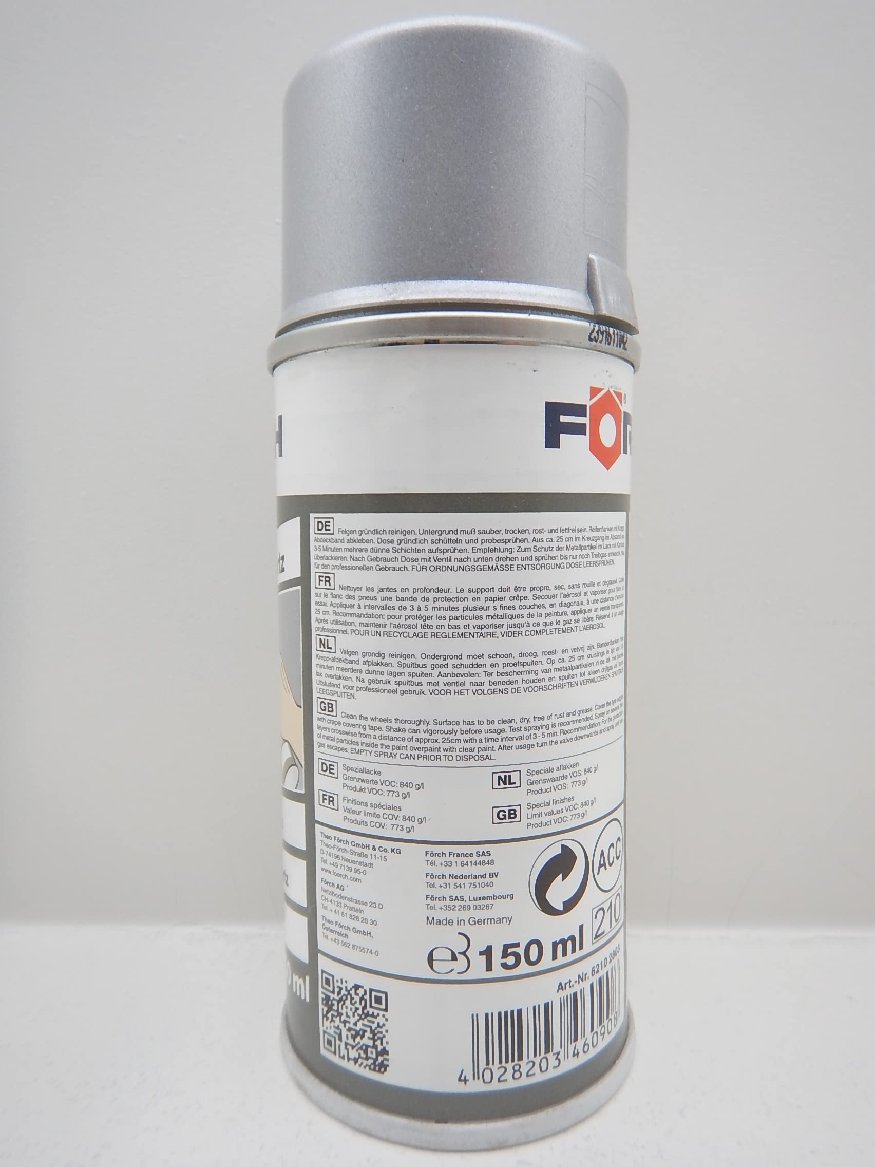 FELGENLACK LACK FELGE ALUFELGEN QUARTZ SILBER LACKSPRAY SPRAY FARBE 150ML (3)