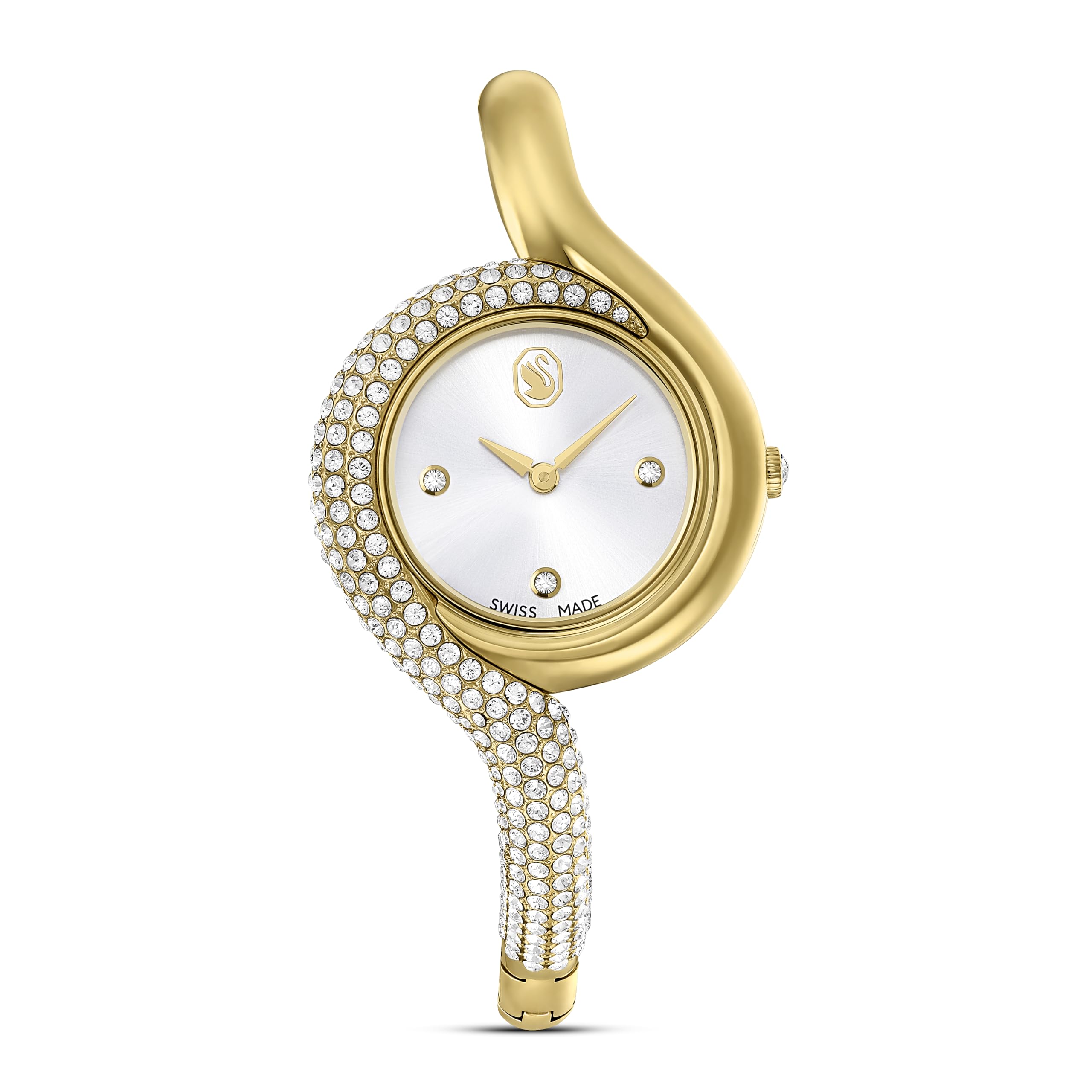 Swarovski Dextera Asymmetric Watch, Swiss Made, Metal Bracelet, Gold Tone, Gold-Tone Finish