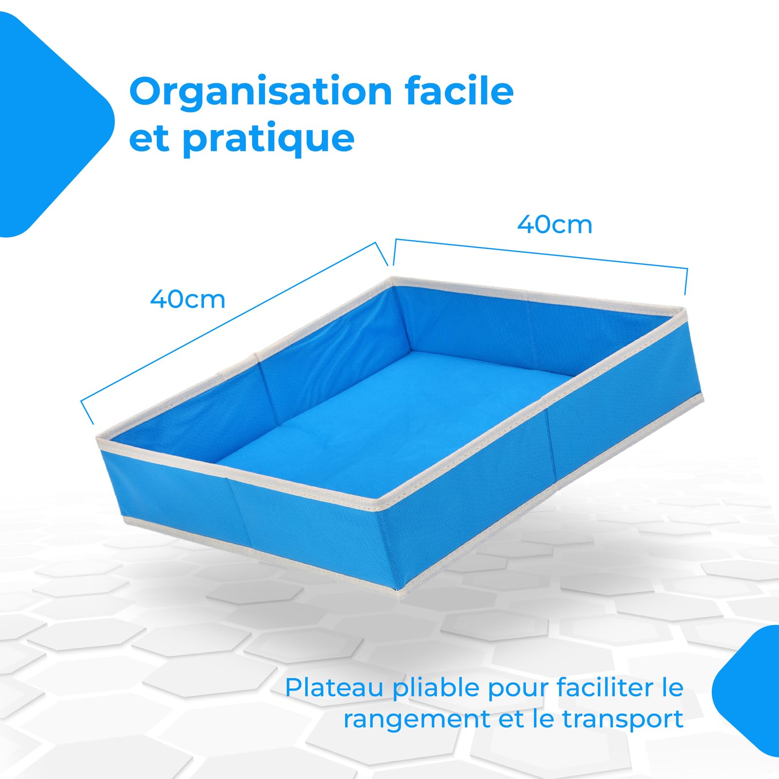 NK Jeu Sable Magique pour Enfants 2 3 4 5 6 Ans - Set de Construction pour Enfants avec 1.36kg Sable 2 couleurs et Bac à Sable de 40x40cm, Jouet Cadeau Original pour Noël et Anniversaire (48 pièces)
