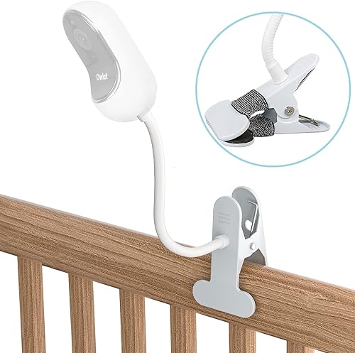 oioaahkeo Soporte para monitor de bebé, soporte de clip ajustable para monitor de bebé Owlet Duo, monitor de bebé Motorola, cámara Owlet y VTech