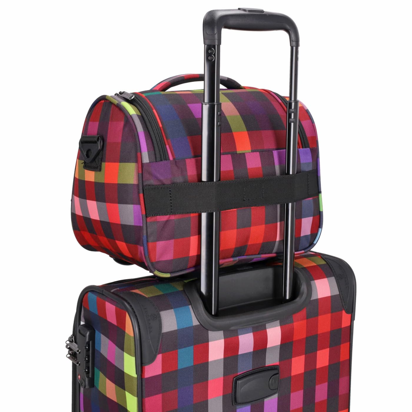 SoftLITE Leichter Kosmetikkoffer aus Polyester (multicolorcheck, Beautycase)