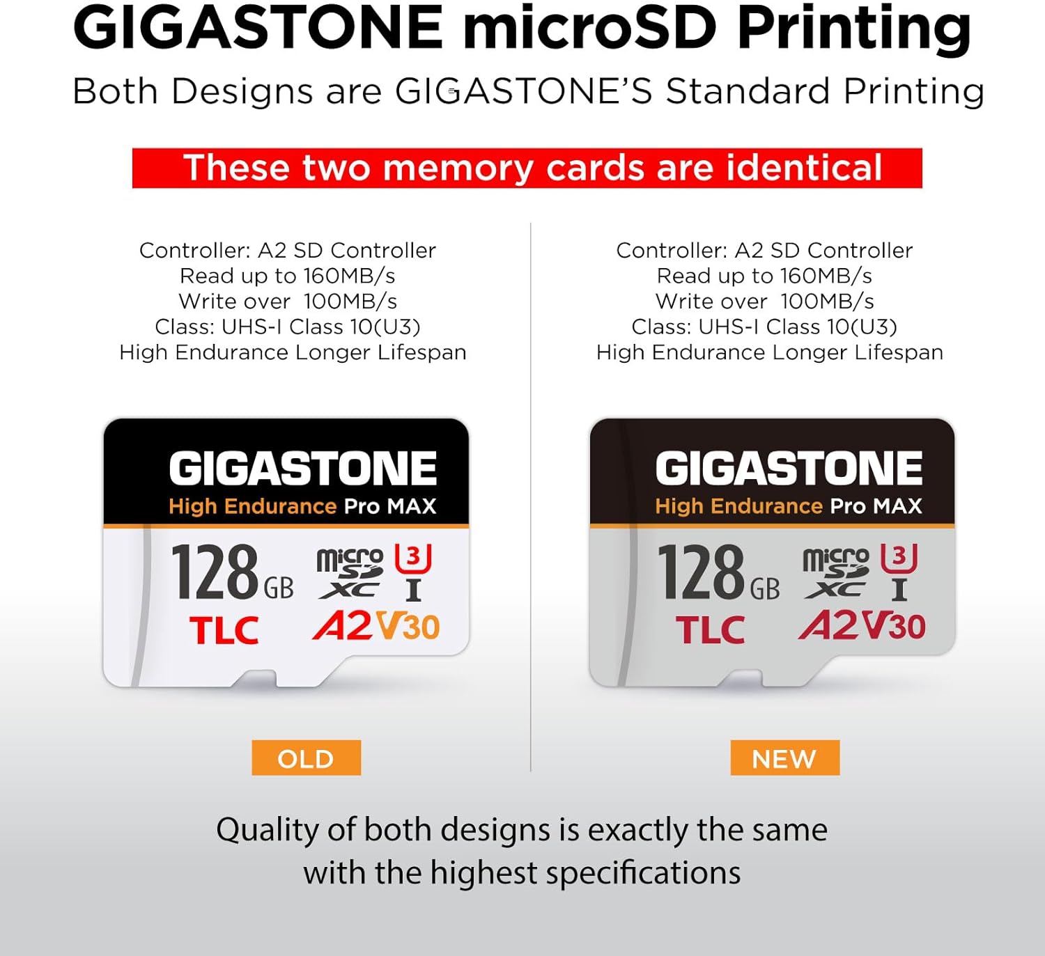 【5 Yrs Free Data Recovery】【Dash Cam】 GIGASTONE 128GB Micro SD Card, TLC High Endurance Pro MAX, Speed Up to 160MB/s, Compatible with REDTIGER Rove VIOFO VANTRUE PRUVEEO, MicroSDXC UHS-I A2 V30 U3