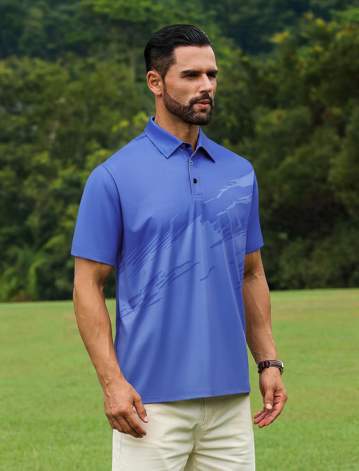 APTRO Golf Shirts for Men Polo Quick Dry Moisture Wicking Performance Stretch Short Sleeve Casual
