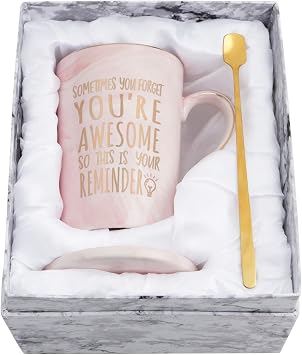 Maustic Birthday Gifts for Women, Best Friend Birthday Gifts, Thank You Gift, Sometimes You Forget Your Awesome Mug, Inspirational Appreciation Gift for Employee Teacher Coworkers Nurses