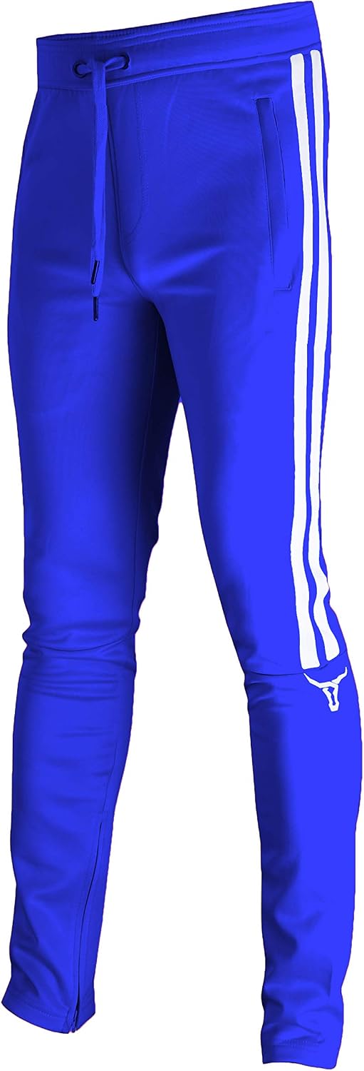 SCREENSHOT-Track Pants Basic Mens Premium Slim Fit Athletic Fitness Fashion Urban Lifestyle Streetwear Bottoms