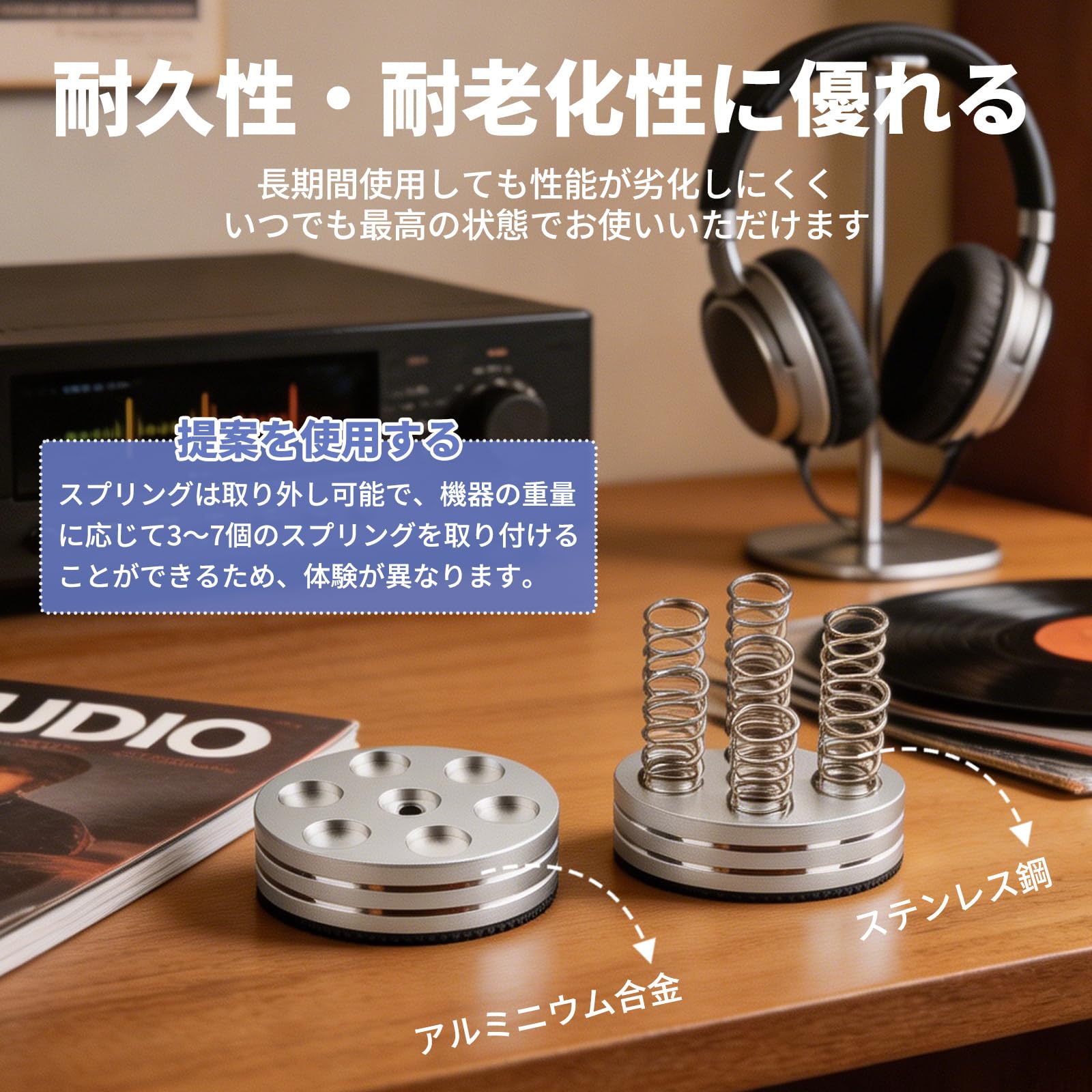 Amazon.co.jp: aleawol インシュレーター スピーカー 大型 4個セット