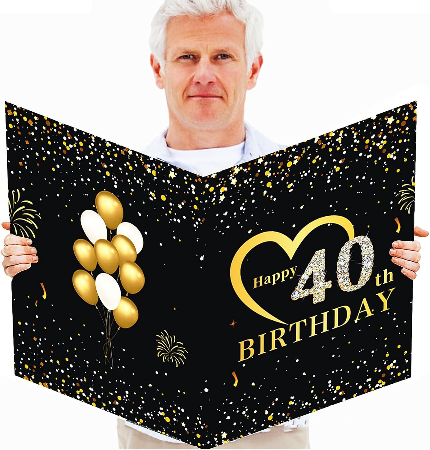 Jumbo 50th Birthday Card With Envelope, Giant Birthday Party - View #8
