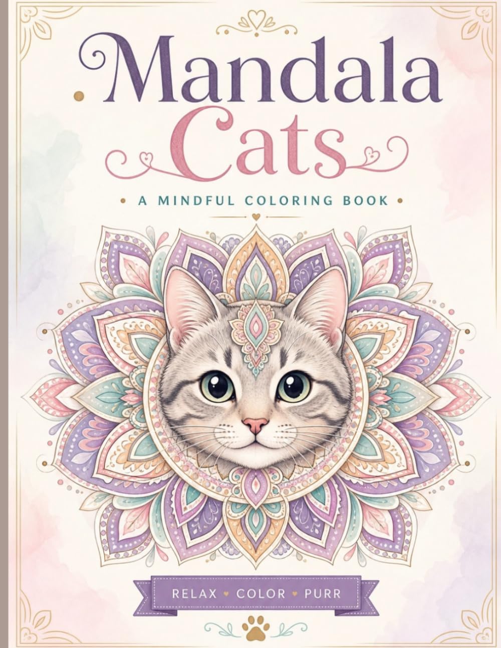 Mandala Cats – A Mindful Coloring: Relaxing Escape for Mindful Moments Through Art