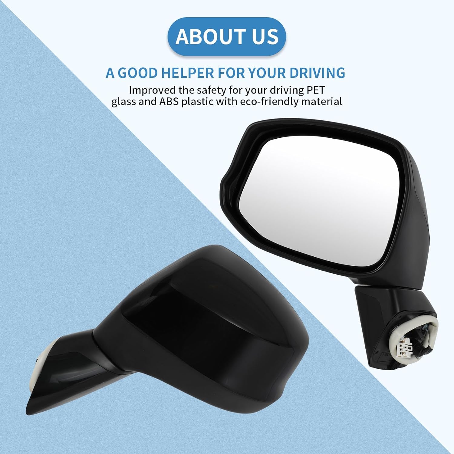 ECCPP Exterior Mirrors Replace with 2012-2015 For HONDA CIVIC Driver Side HO1320266