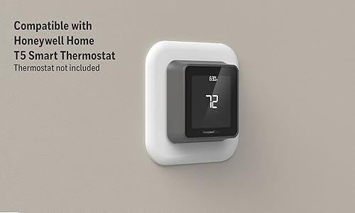 Miniatura 2 de Honeywell Home Placa de cubierta grande y adaptador de caja eléctrica para termostatos de la serie T (THP2400A1080), color blanco