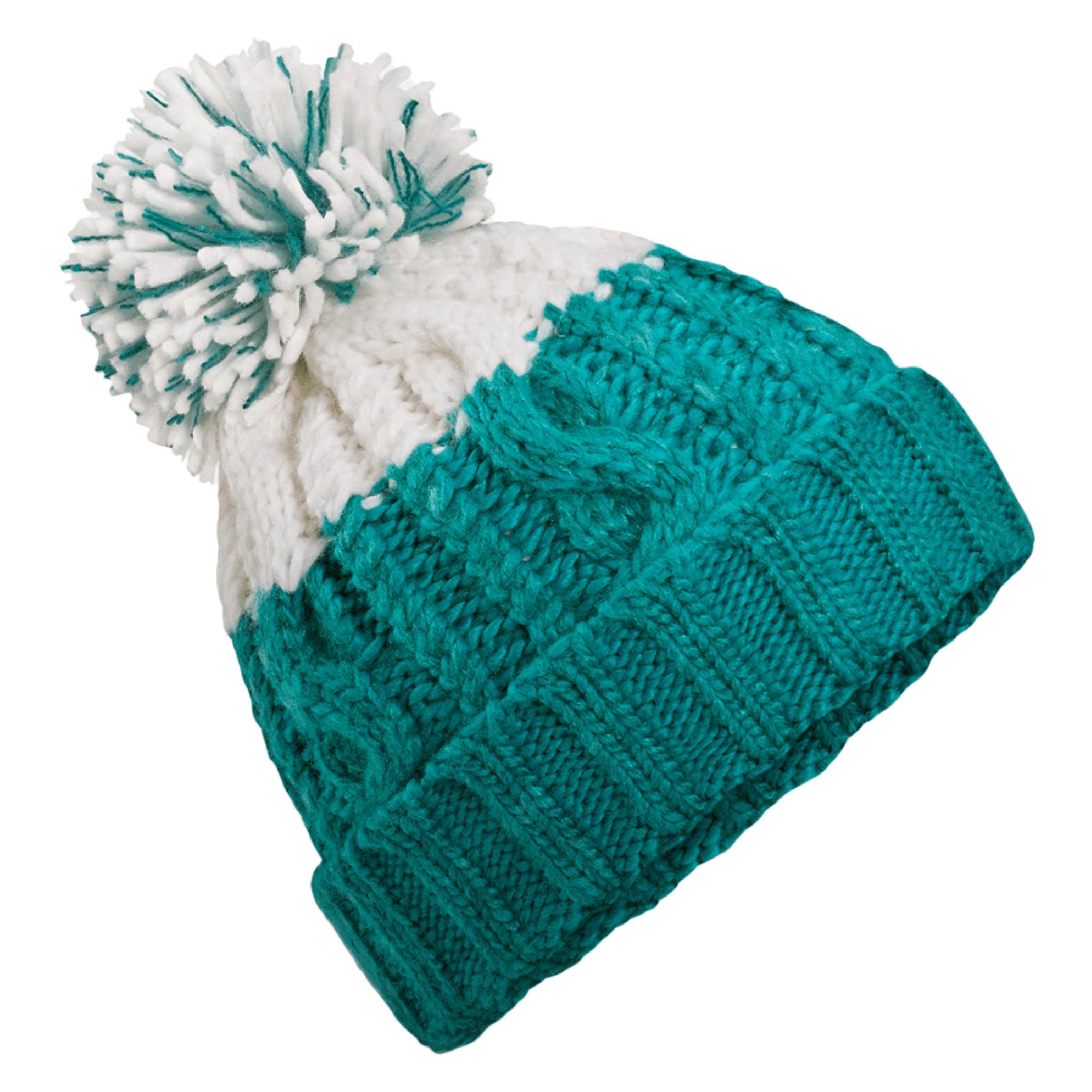Beechfield - Apres Beanie Beanie with Luxury Pom Pom - Beanie Hat Men, Beanie Hats for Women, Winter Hat, Thermal Hat, Pom Pom Hat - 100% Soft Spun Acrylic