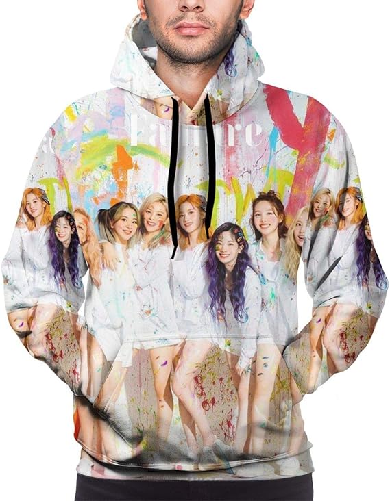 Amazon Co Jp 新品 Twice トゥワイス パーカー スウェット プルオーバー 韓国風 メンズファッションプラスサイズ秋スポーツ 長袖カジュアルルーズプルオーバー春秋冬服 ファッション