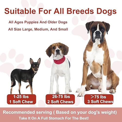 Miniatura 3 de Masticables calmantes de cáñamo para perros, alivio de la ansiedad del perro, golosinas calmantes 100% naturales, golosinas calmantes para perros,