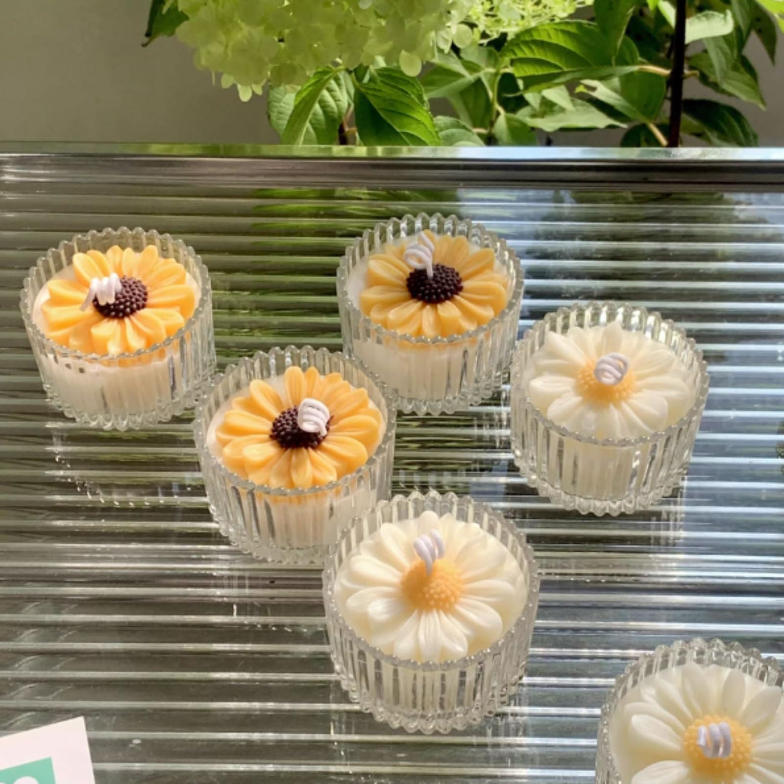 Compacto Velas de vidrio Velas en tarro reutilizables modernas Vela de soja natural de larga duración for vacaciones en casa Relajación y spa no es picante(Weiß)
