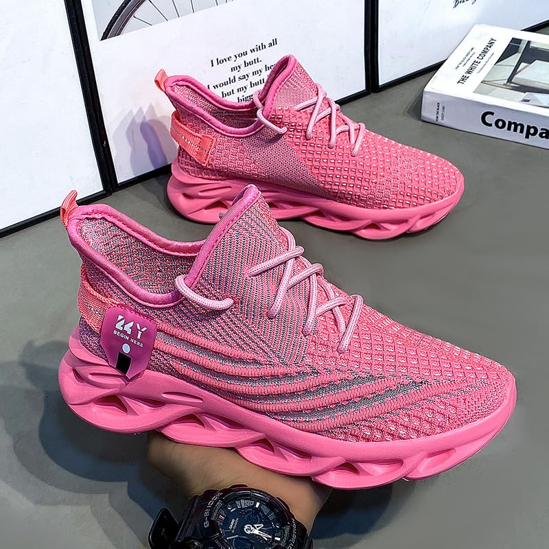 Image of DLWKIPV Women Running Shoes Walking Training Sneakers Sport Gym Fitness Tennis Shoes Non Slip Fashion Comfortable Lightweight Shoe for Casual Jogging Mesh Breathable Sneaker