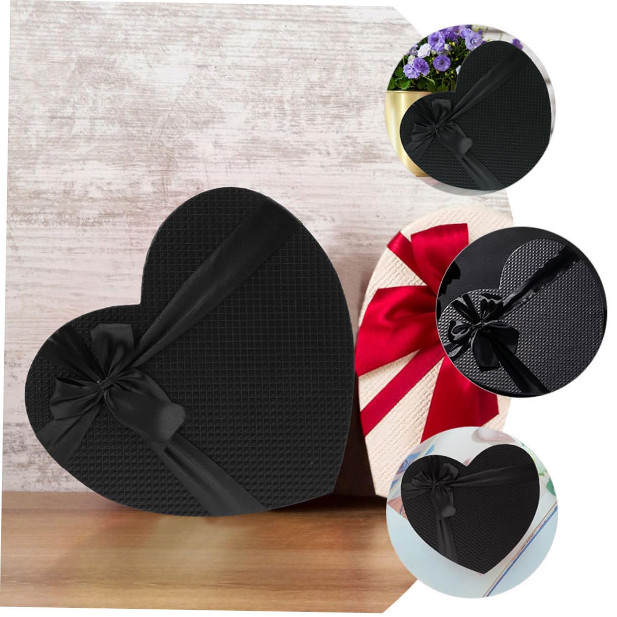 OKUMEYR Herzförmige Geschenkbox aus Papier und Haltbar für Blumenarrangements und Valentinstag Einfach zu Verwenden und Aufzubewahren Schlichtes Design mit Feiner Verarbeitung