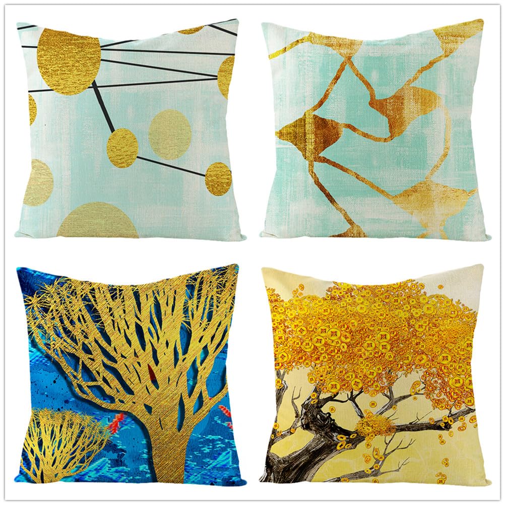 Housse coussin 60x60 animaux constellation coton lin grand format déco