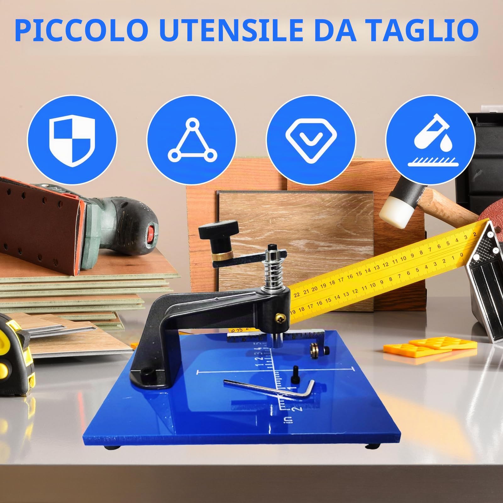 Tagliavetro, Taglierina Circolare per Vetro Tagliavetro Circolare per Vetro Artistico Regolabile Strumento per Tagliare Cerchi con Lenti per dilettanti Taglio Facile