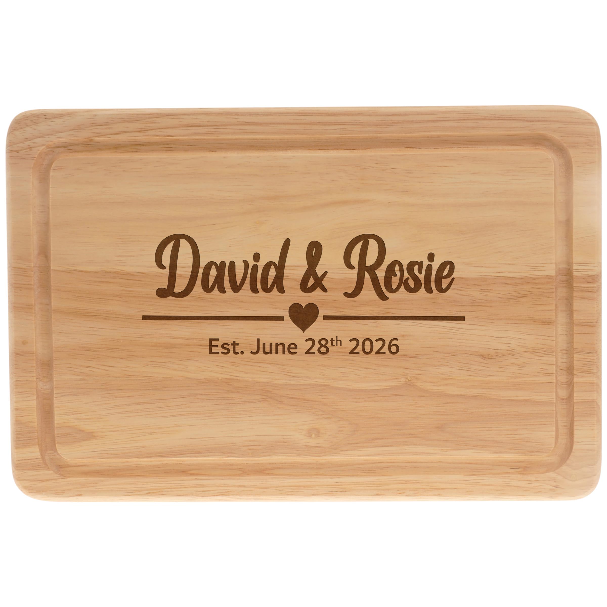 Personalised Cutting Board Cheese Board Wooden Chopping Board Custom Gift for Couple Engagement New Home Gift 5th wedding Anniversary