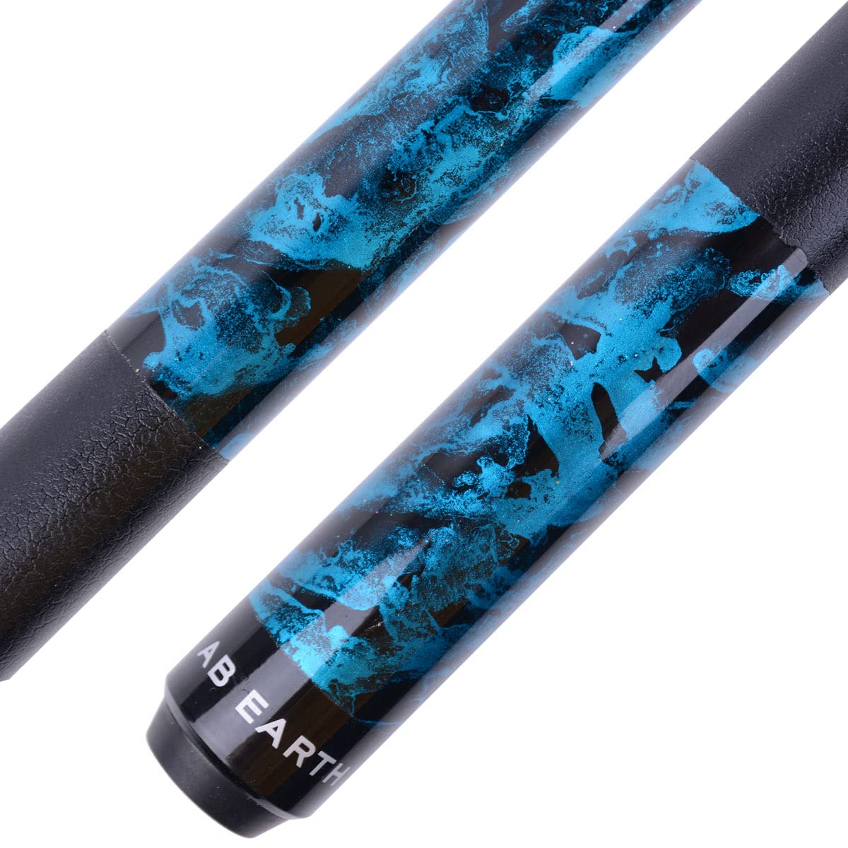 AB Earth Pool Cue Billiards Maple Stick Handmade Painting Design (2nd Generation) Glue on Tip, B30 21oz