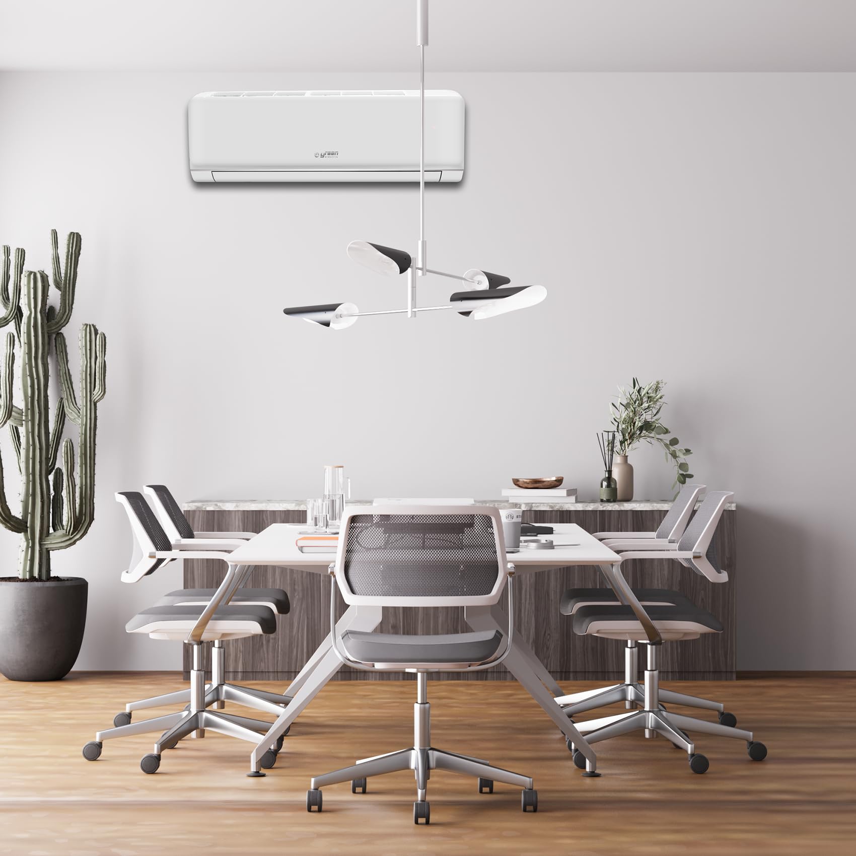 Plus Climatiseur Mono Split 9000 BTU WiFi Efficacité Énergétique A++/A+ 2,5 kW R32, Climatiseur Mural à Faible Consommation avec Inverter Pompe à Chaleur et Unité Extérieure