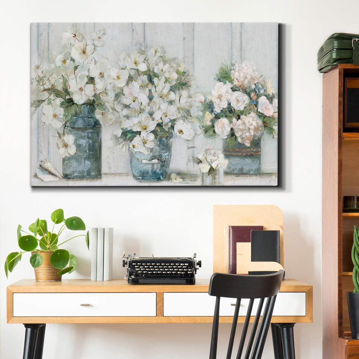 Landscape Canvas Wall Art Abstract Floral Forest Modern Pictures Artwork Decoration for Living Room Kitchen Bathroom Office, Ready to Hang