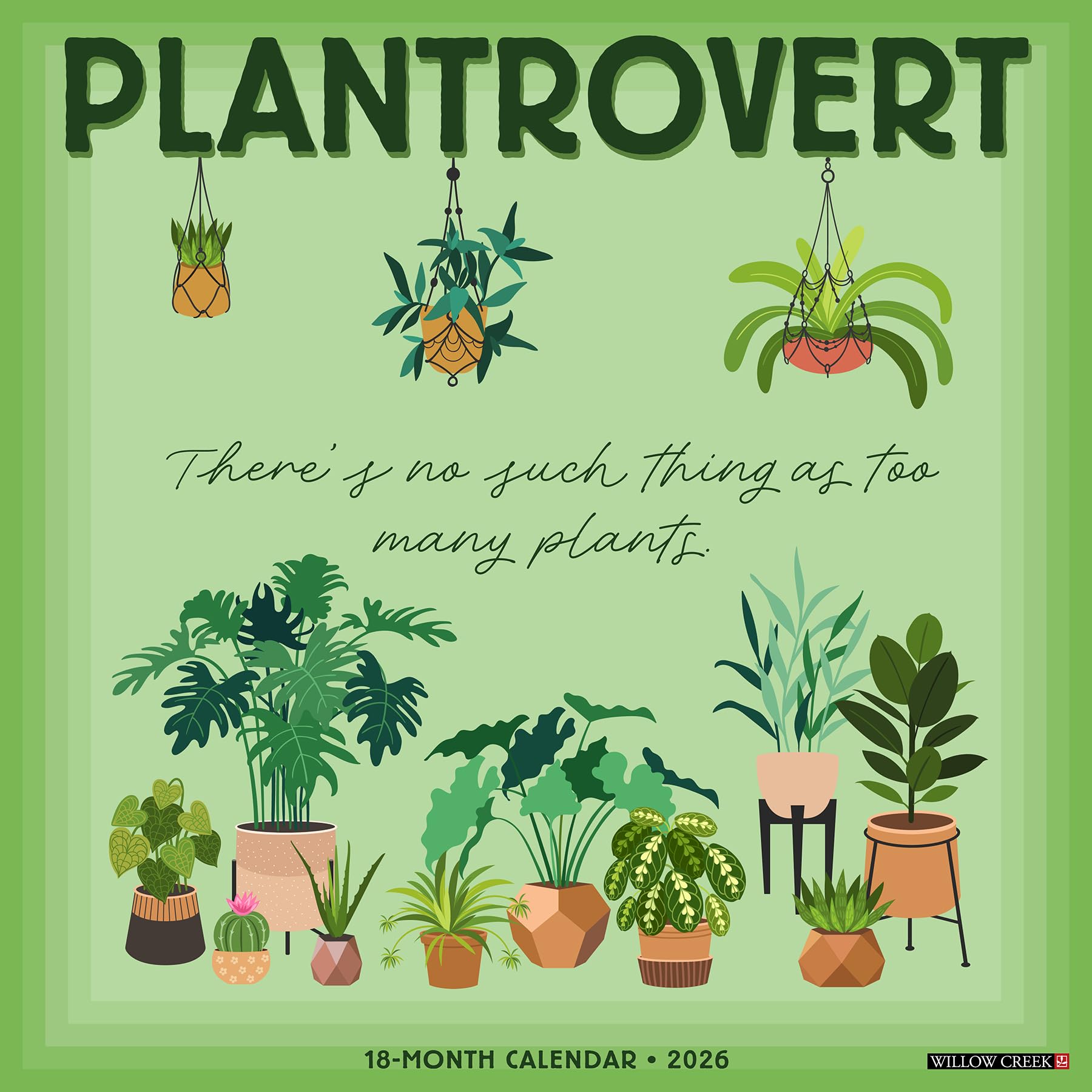 Plantrovert 2026 Wall Calendar