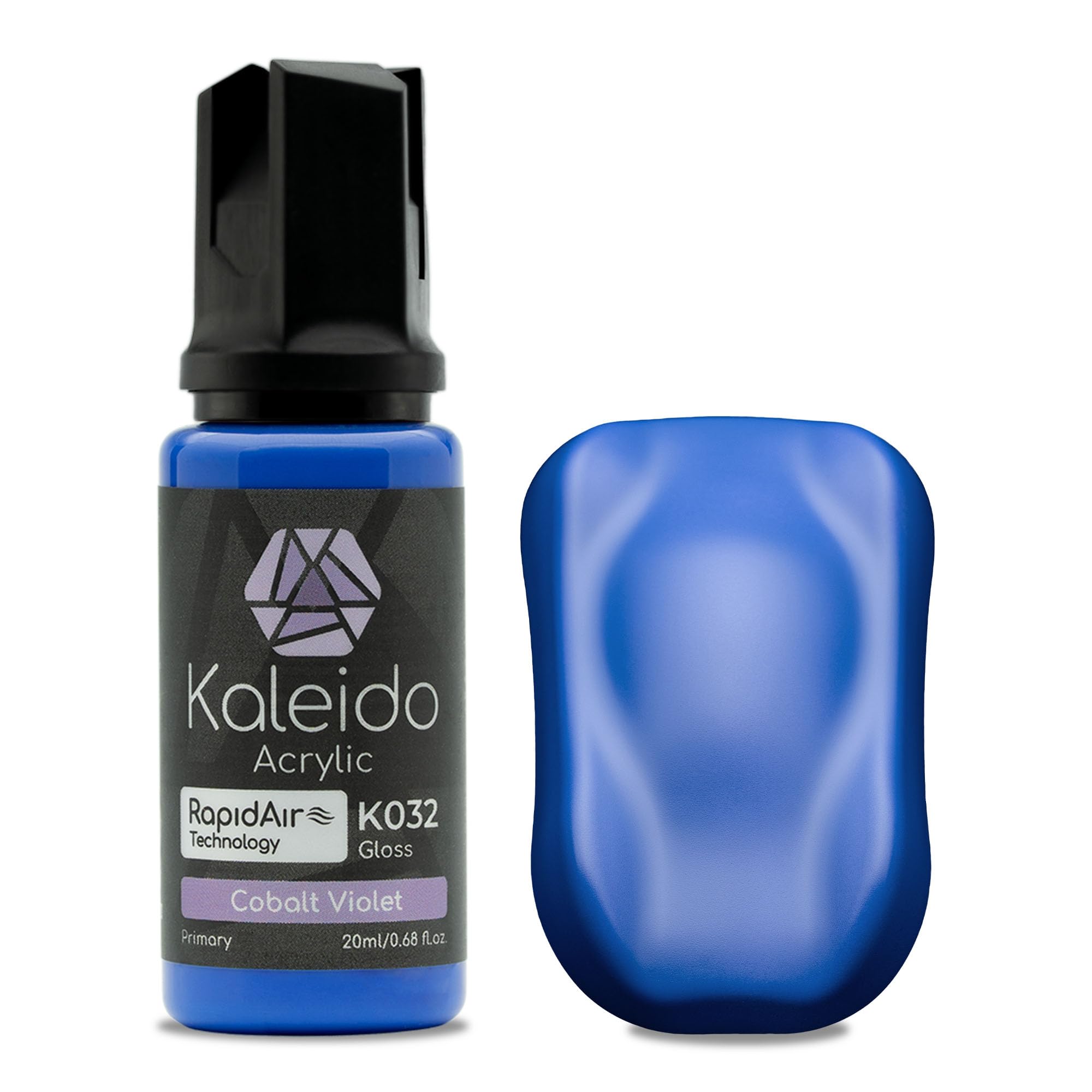 Kaleido Primary Colors 20ml K032 Cobalt Violet, Water-Based Acrylic, Airbrush Paint for Scale Models, Gundam, Mecha, Miniature, Figures, Car & Sci-Fi Kits, Pre-Thinned, High Gloss, Fast-Drying