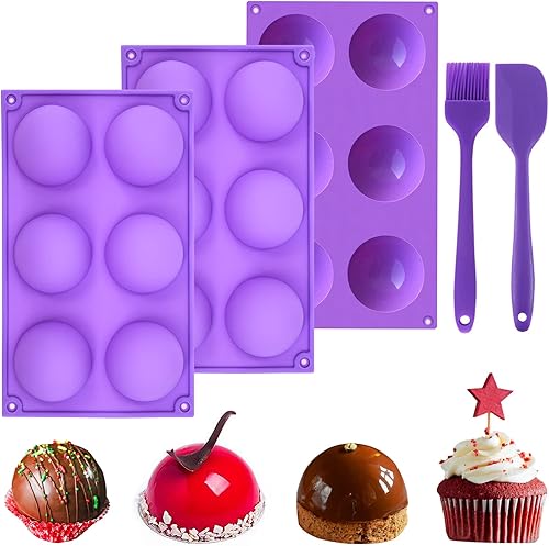 Miniatura 7 de Molde de bomba de cacao de oso 2 piezas molde de silicona de oso de peluche 3D kit de fabricación de moldes de silicona de chocolate con oso con