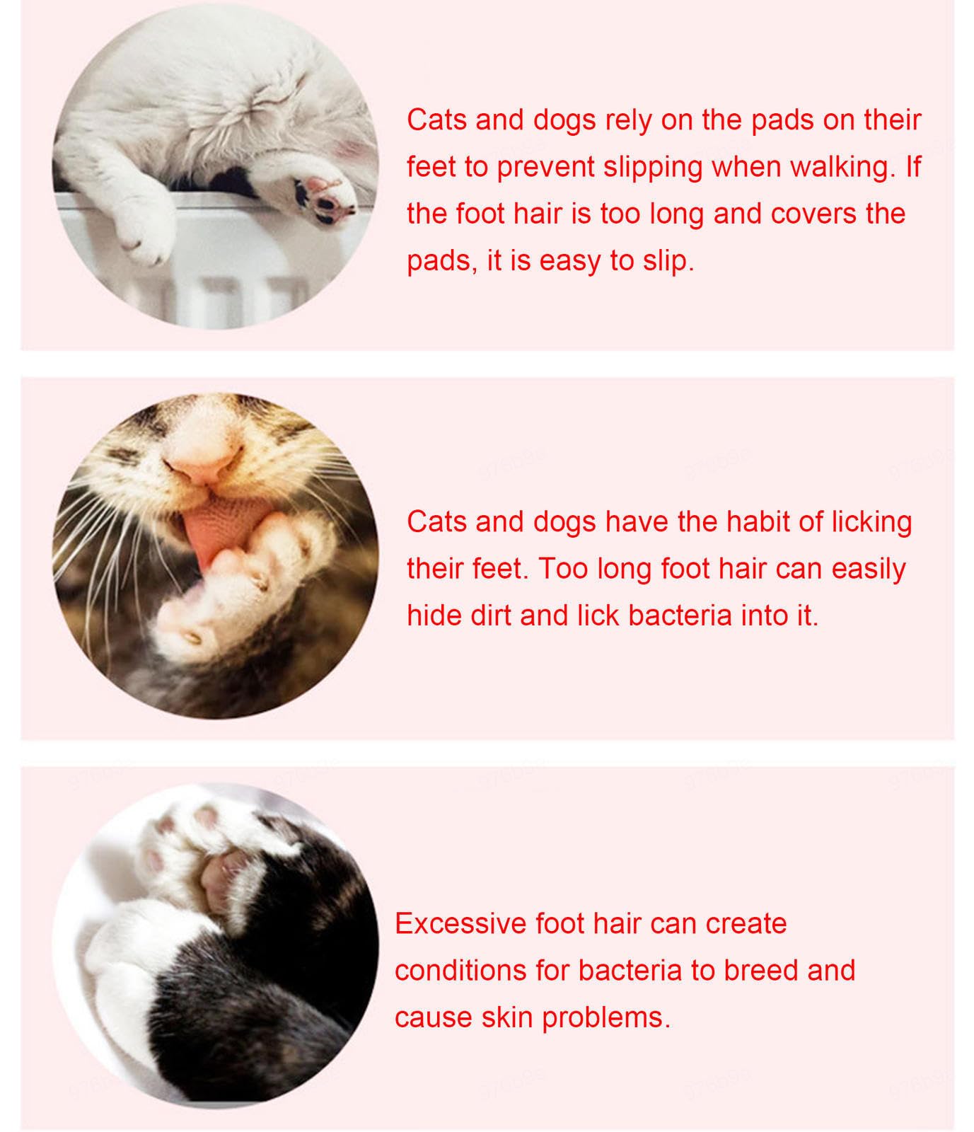 VIDECOR Cortaúñas para Perros para Razas Grandes, Medianas y Pequeñas, Cortaúñas Profesional para Mascotas, Adecuado para Gatos, Conejos y Cobayas,P