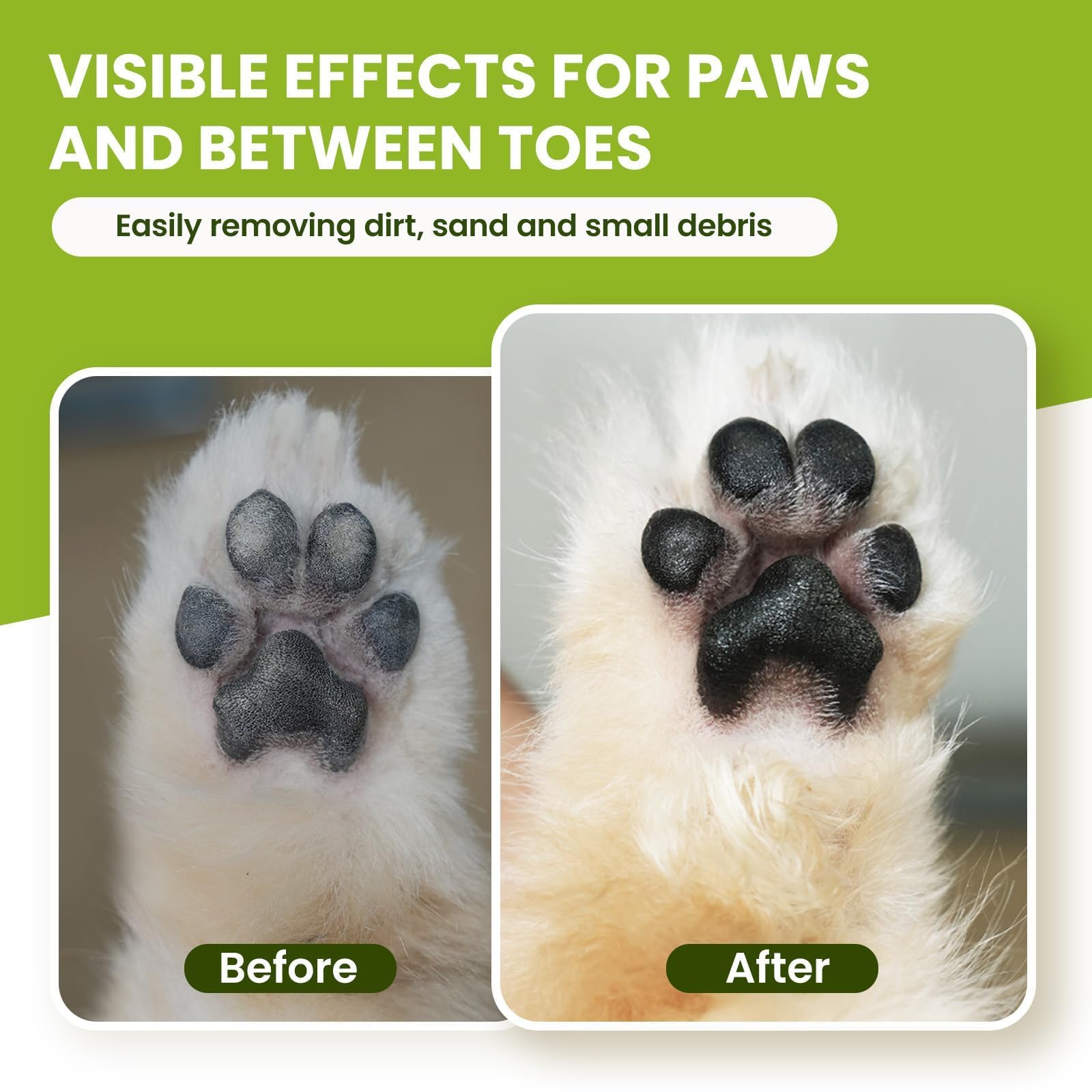 Paw Cleaner for Dogs & Cats, No-Rinse Foaming Pet Foot Washer with Built-in Scrubber Brush for Dirty, Muddy Paws – Suitable for Small, Medium & Large Dogs, Puppies, Kittens (5 fl oz) - image 4