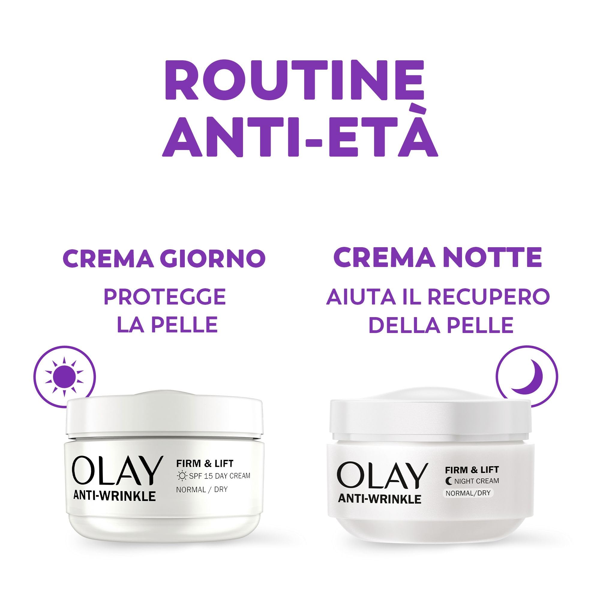 Olay/Olaz Anti-Rughe Tonifica E Rassoda Crema Notte Idratante Anti-Età, 50ml