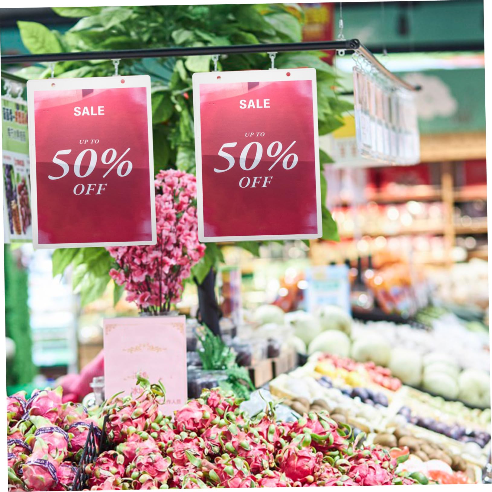 Hemobllo 10 Stück A4 Klarsichthüllen aus Abs Transparente Dokumentenhüllen mit Gutem Schutz und Klarer Sicht für Supermarkt Preisauslagen und Festdekorationen