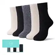 SISOSOCK Fuzzy Cozy Warm Socks for Women-Winter Home Thick Wool Soft Sleeping Socks-Perfect Gifts for Women