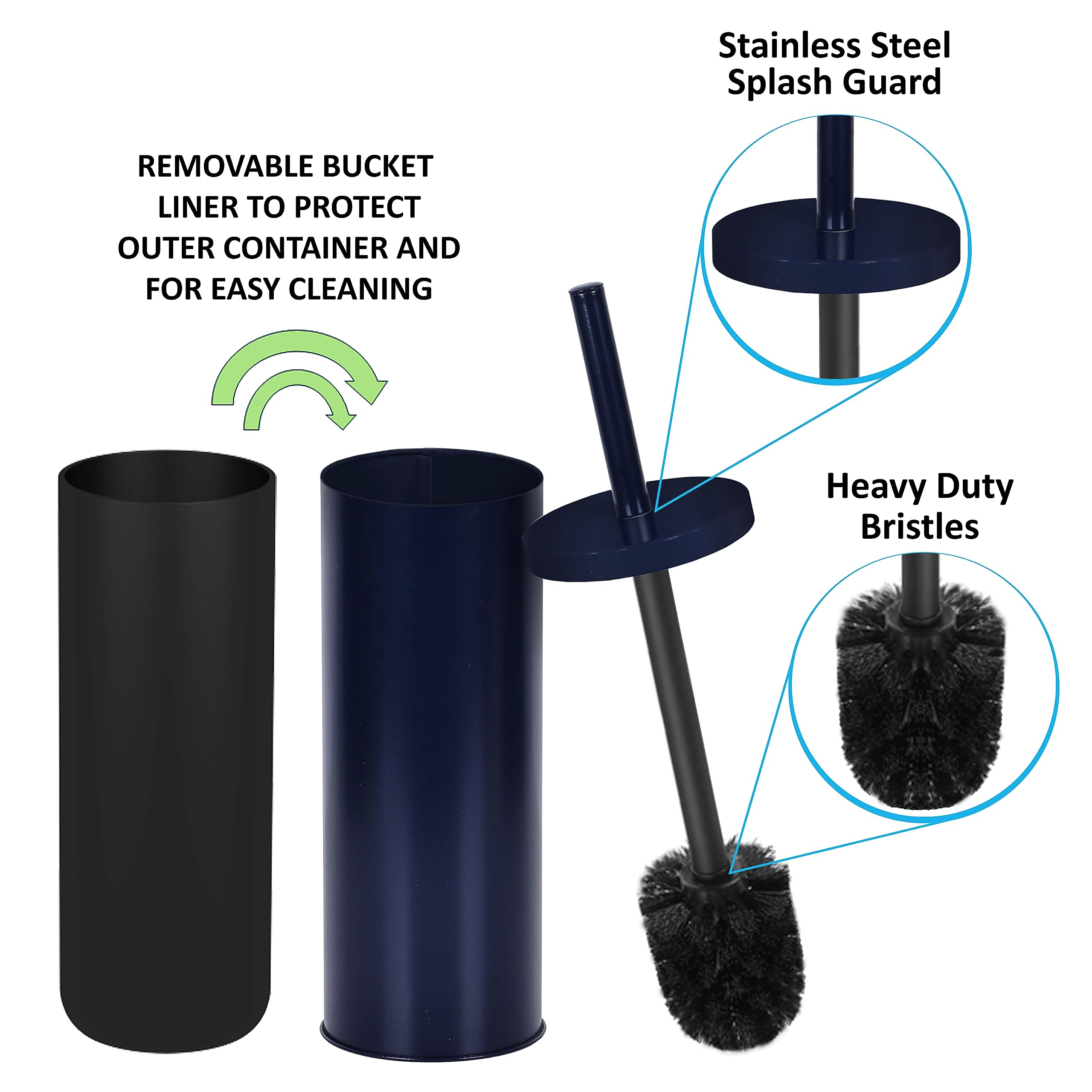 Cepillo de inodoro profundo y resistente con soporte, fregado duradero, limpiadores de inodoro, esenciales para el hogar, cepillo de silicona, limpiador de baño, suministros de limpieza, suministros