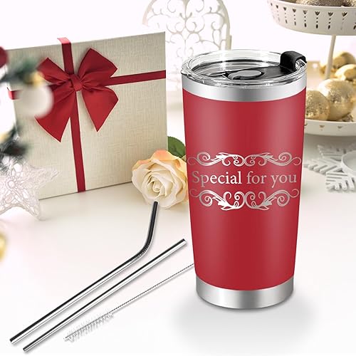 Miniatura 5 de Vasos personalizados para mamá con nombres, vaso personalizado de acero inoxidable de doble pared de 20 onzas, taza de café de viaje personalizada