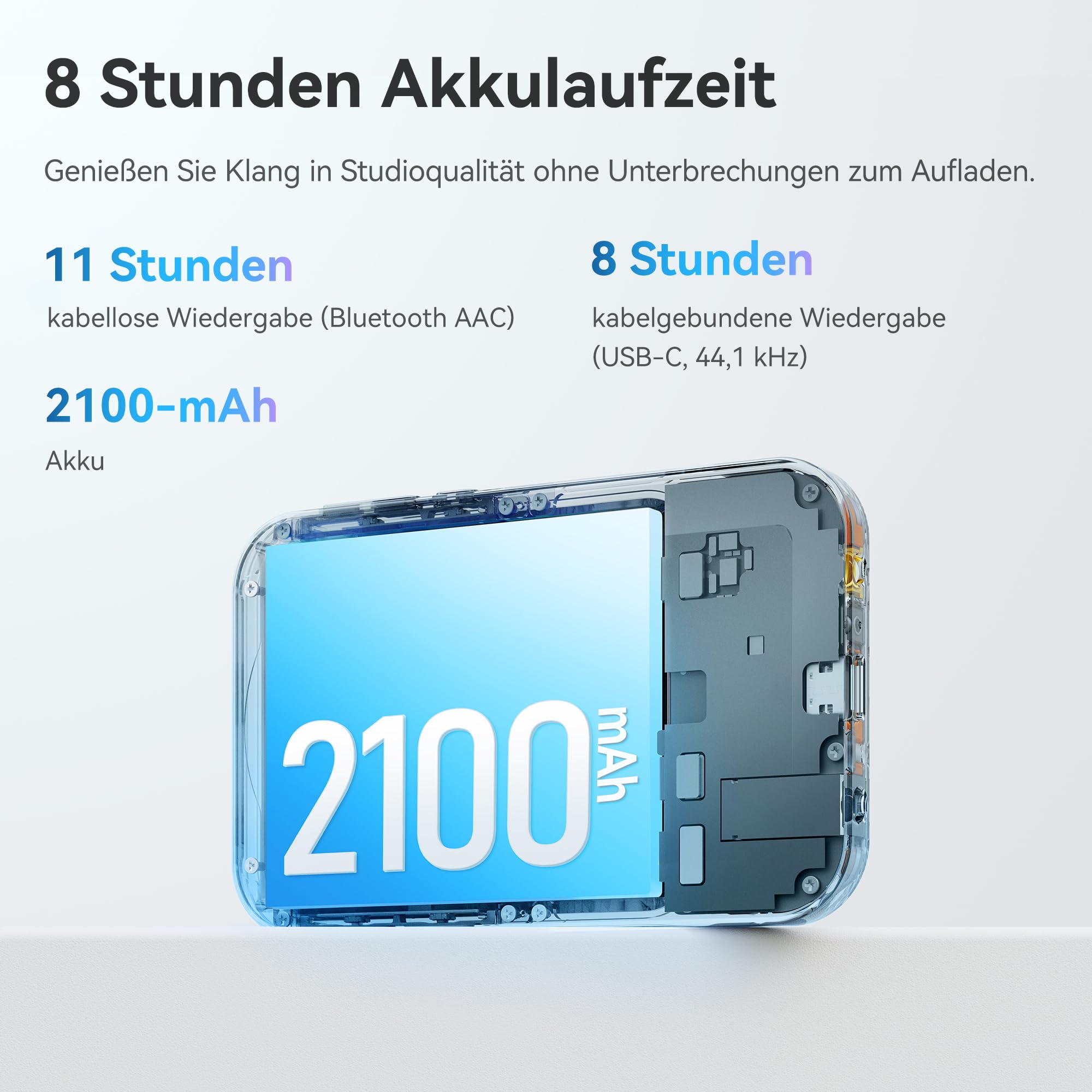 Khadas Tea Pro DAC Kopfhörerverstärker – Tragbarer Bluetooth Kopfhöreramp, Hi-Res Verstärker MagSafe DAC Amp, 0,95" Display, ES9039Q2M, 2100 mAh, USB-C auf 3,5/4,4 mm, PCM 768 kHz/32 Bit, DSD512 Audio