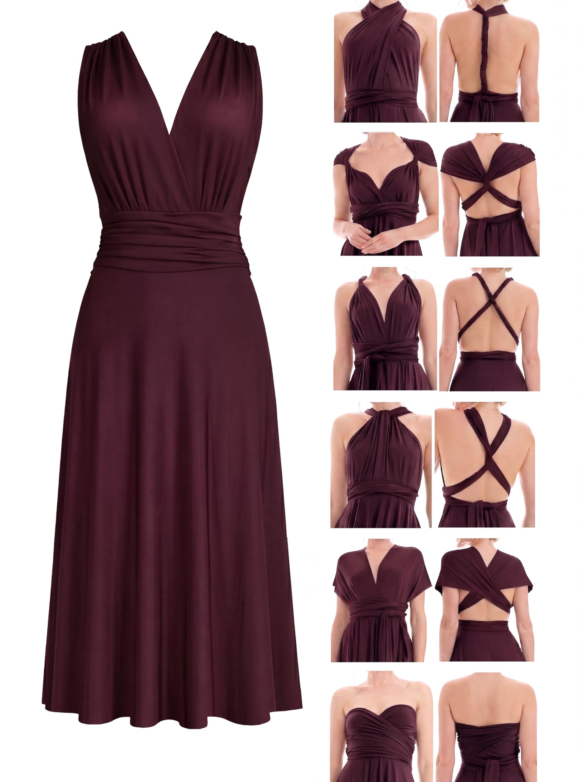 Juvell Abiti da Damigella d'Onore Corti Infinity-Dress Matrimonio - 1100 | Abito da cocktail elegante, Abito da sera, Ballo di fine anno