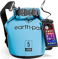 Vista 1 de Earth Pak Bolsa Seca Impermeable - Mochila Impermeable de Cierre Enrollable Superior Mantiene el Equipo Seco para Kayak con Funda Impermeable