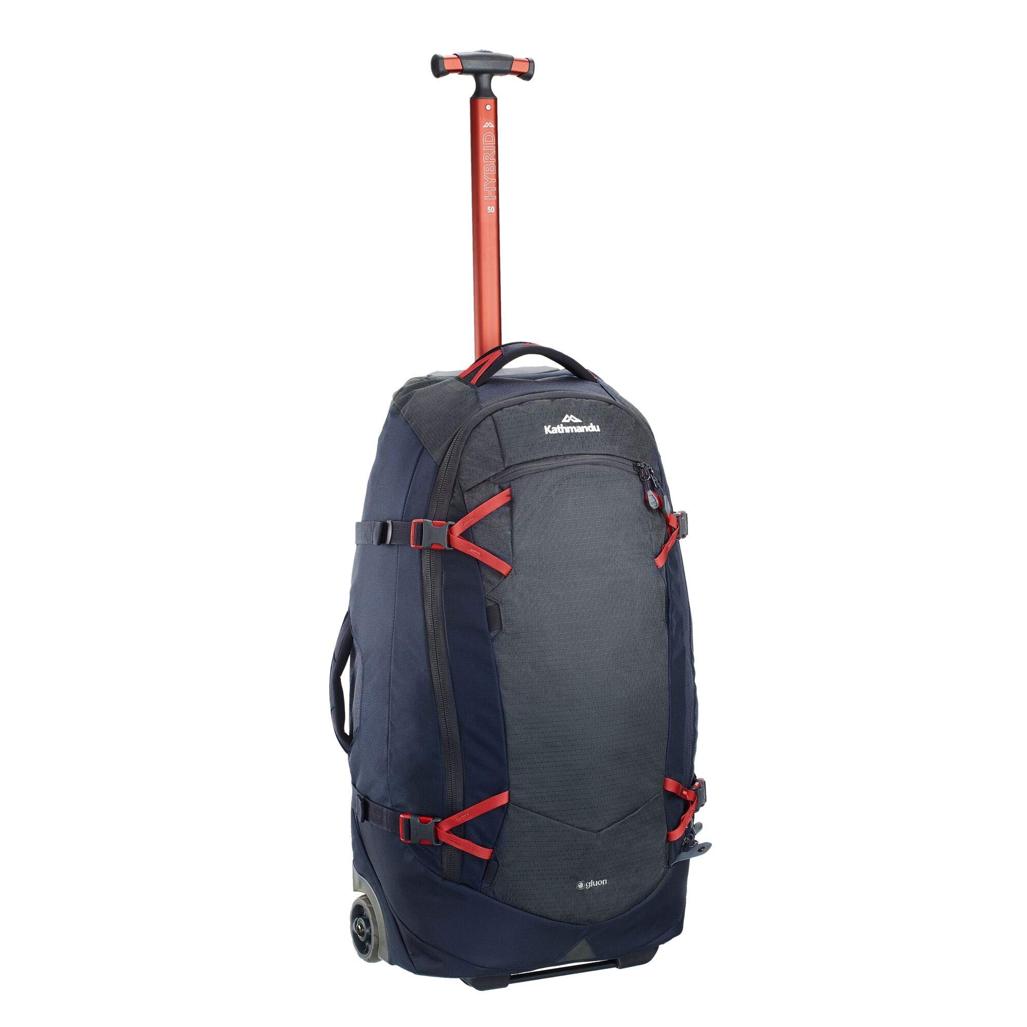 Kathmandu Hybrid 50L Backpack Wheeled Handle Luggage Bag