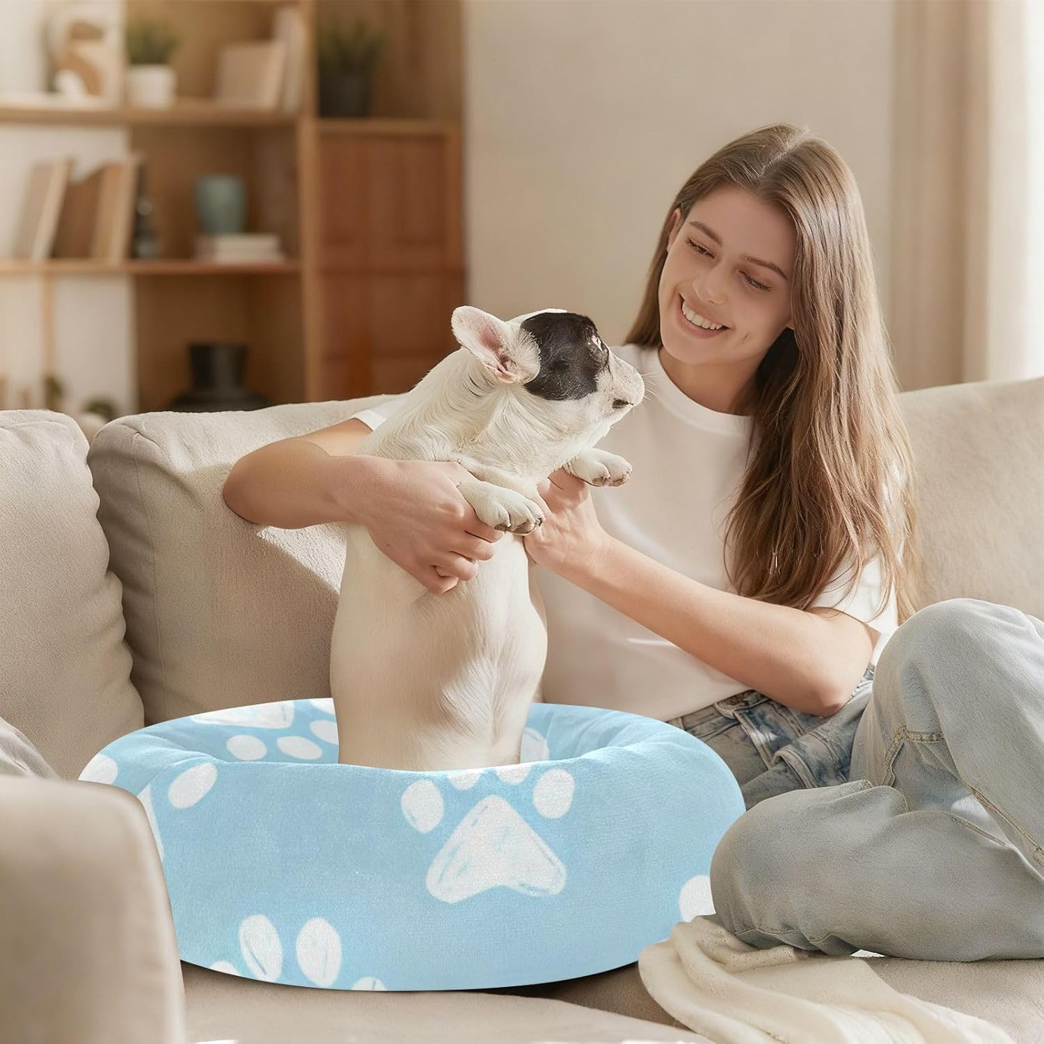 Cute Pillow Pet Bed Extra Small Size Stress Relief Pet Bed for Large Dogs