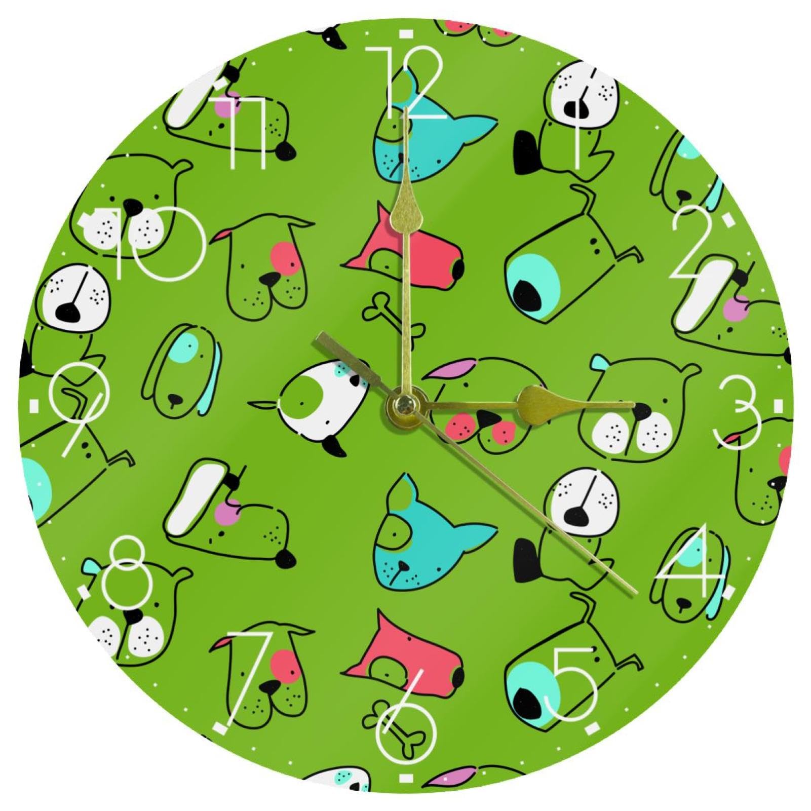 Horloge murale silencieuse à pile 25,4 cm mouvement continu sans bruit