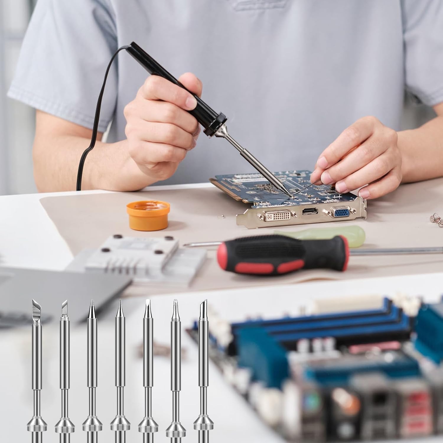 Pointes De Fer à Souder TS100 En Acier Inoxydable Résistant