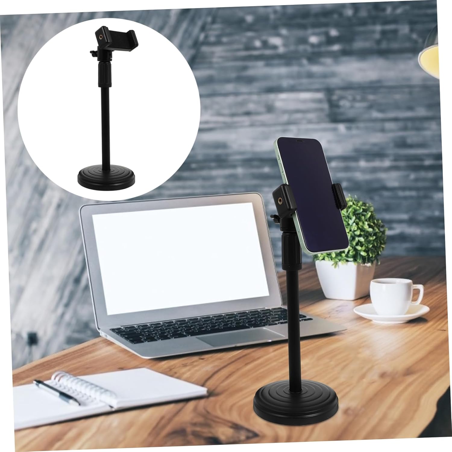 Adjustable Phone Holder Dock Angle Sturdy Bracket for Live Streaming and Browsing Lightweight Design for Easy Installation and Stability