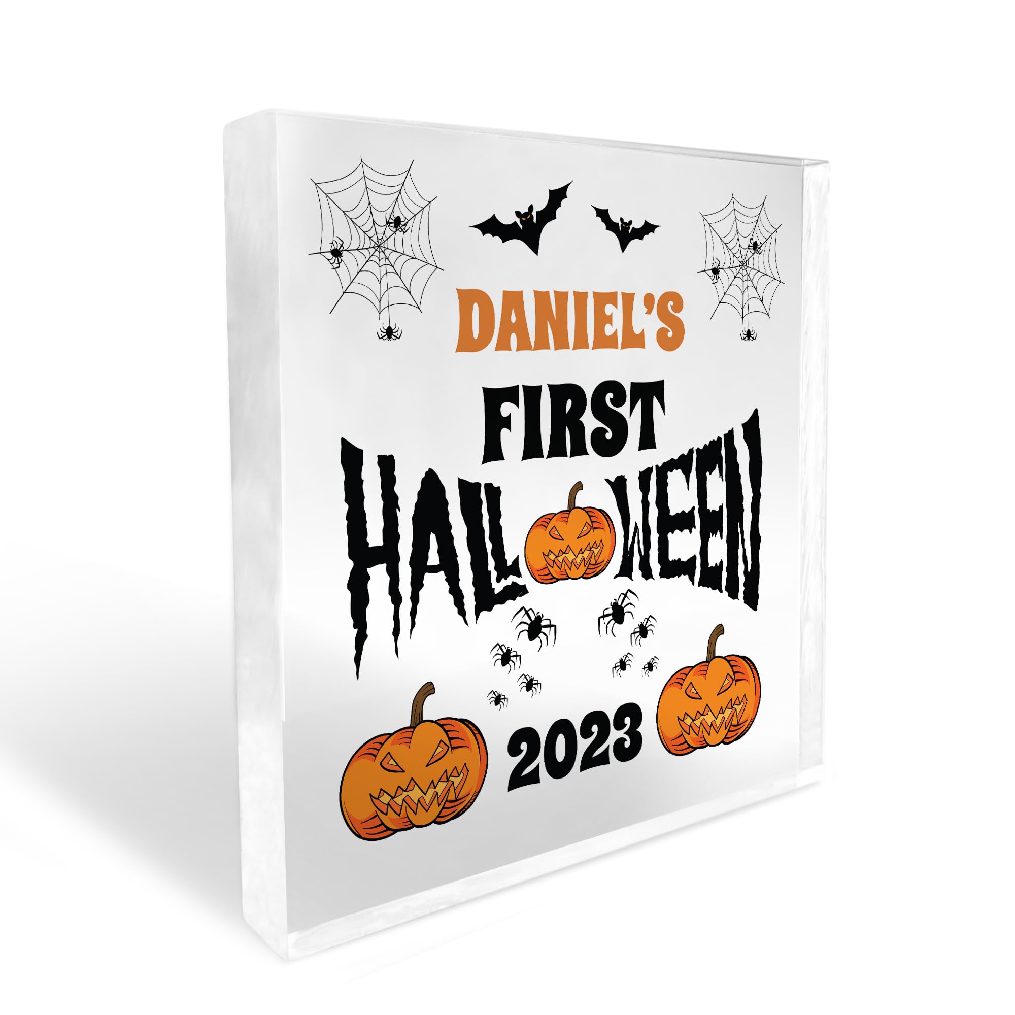 Red Ocean Personalised My First Halloween Ornament Halloween Decoration Babys First Halloween For Baby Boy Girl keepsake