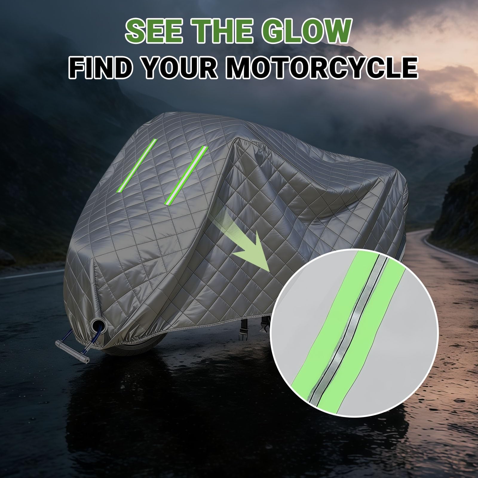 Funda Motocicleta Alta Resistencia para SYM Joymax 300i|Funda Motocicleta algodón Oxford Grueso antiarañazos|contra Granizo Cualquier Clima|Almacenamiento Exterior