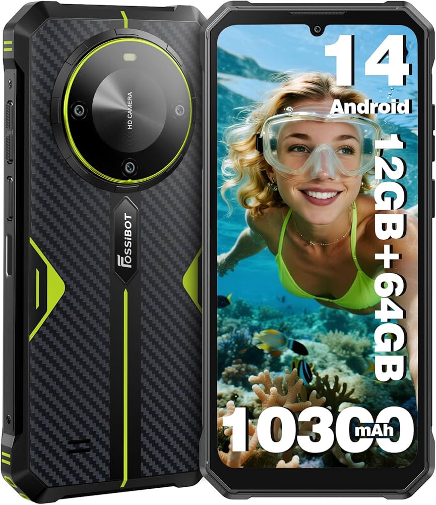 FOSSiBOT F105 アンドロイド14 4+8+64GB Amazon.com: FOSSIBOT F105 Rugged Smartphone Unlocked